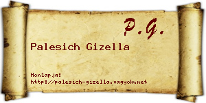 Palesich Gizella névjegykártya